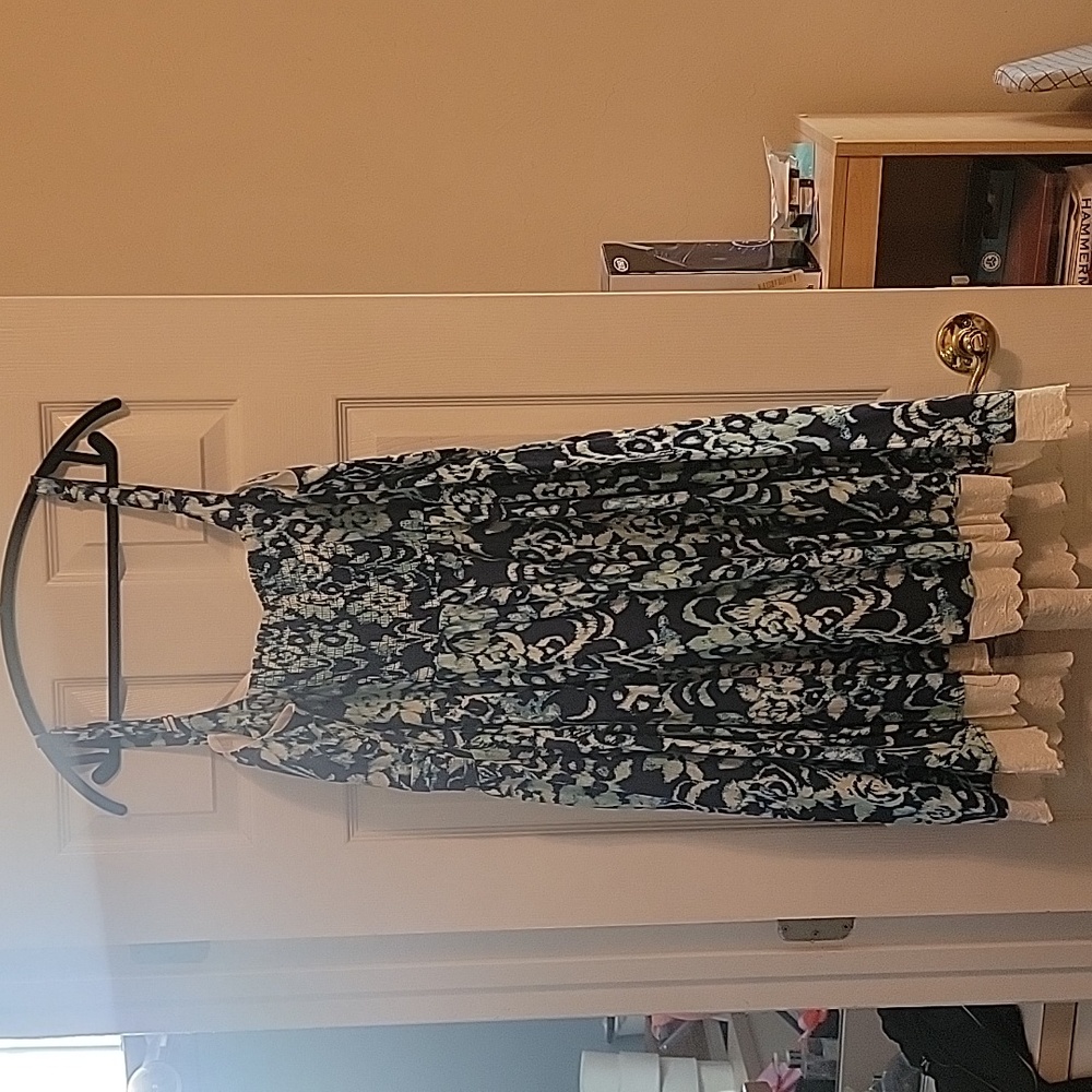 Blue and White American Rag Cie dress, 3x, new w/o tags, sweetheart neckline - Picture 2 of 8